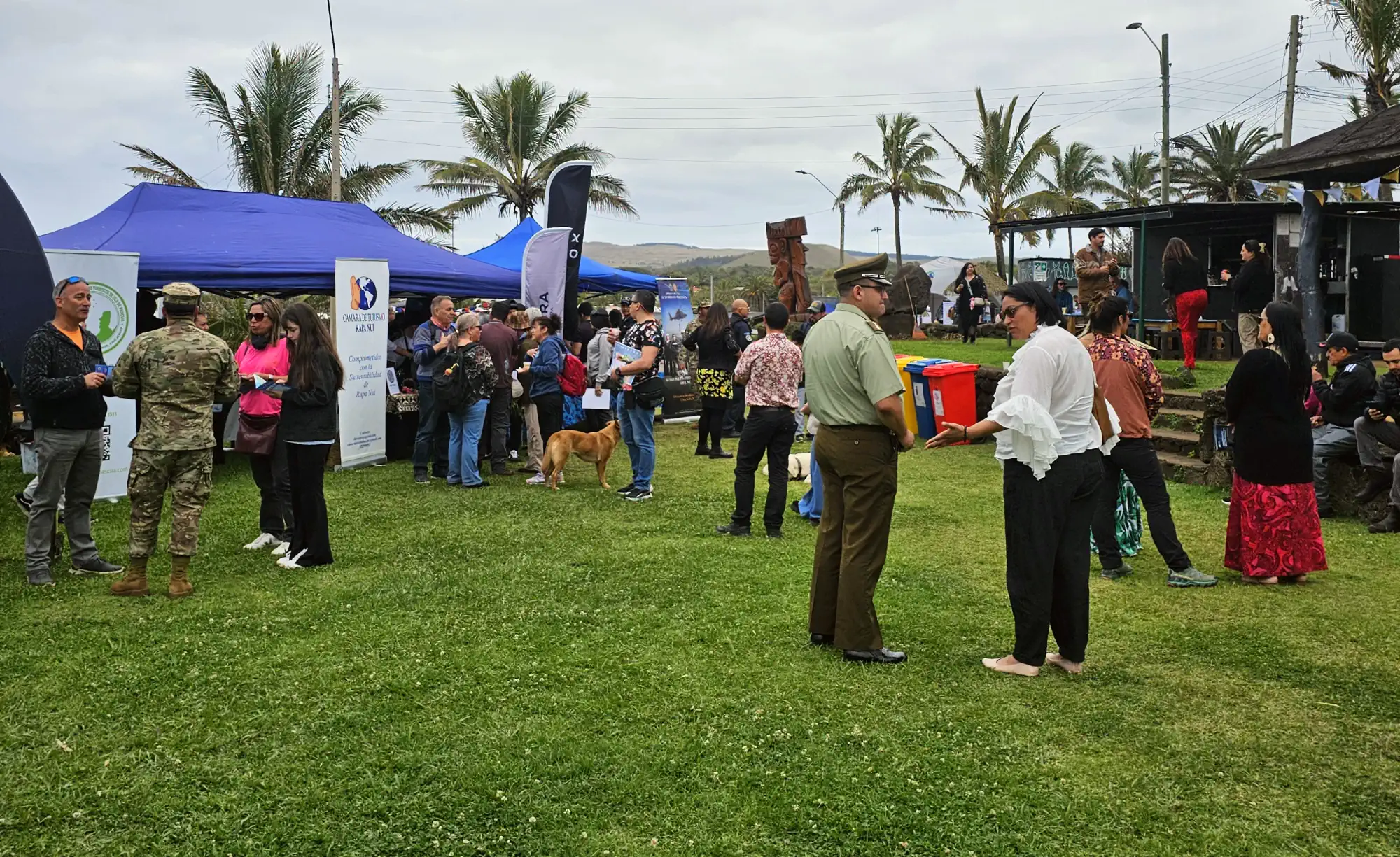 Stand de CONAF Rapa Nui en la Feria de Turismo 2025
