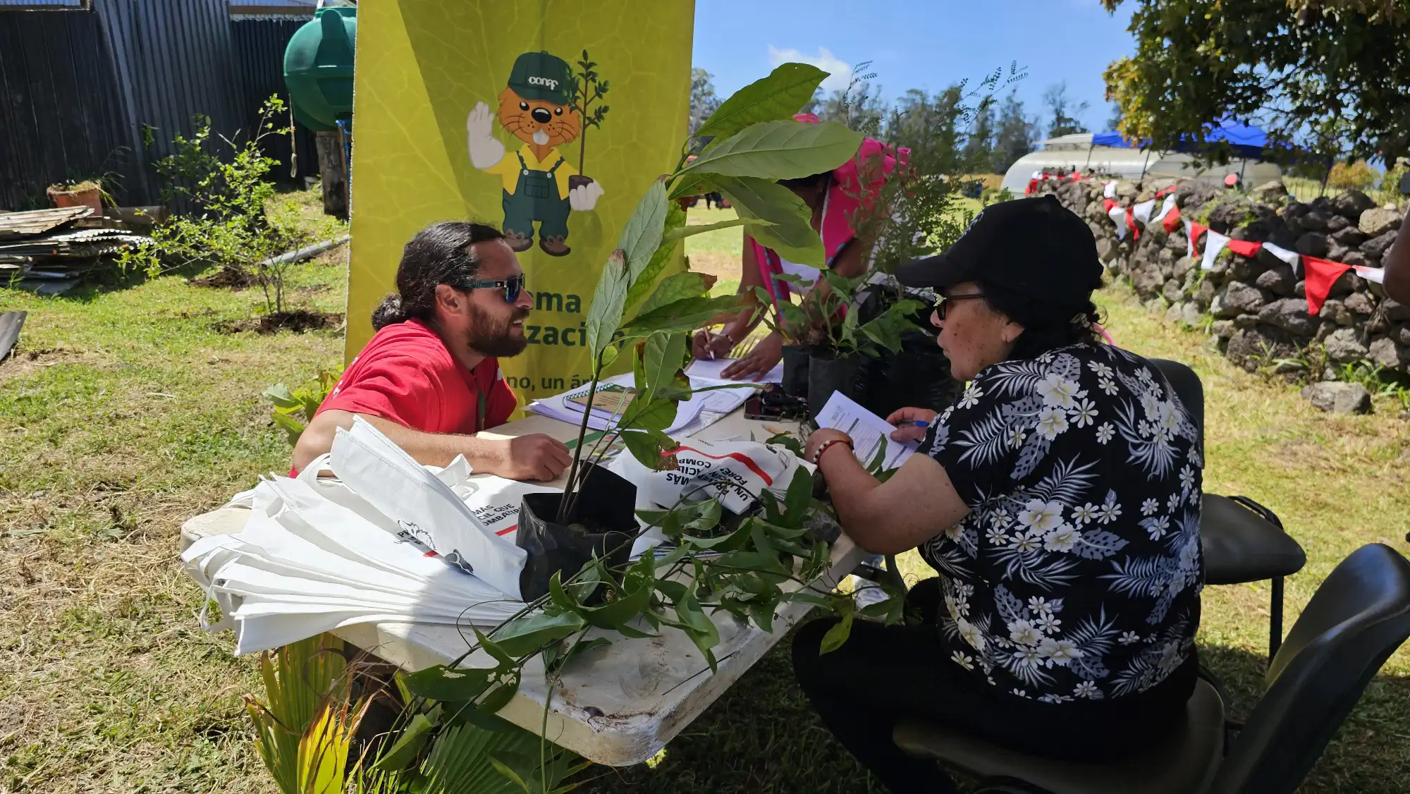 Participantes en la feria